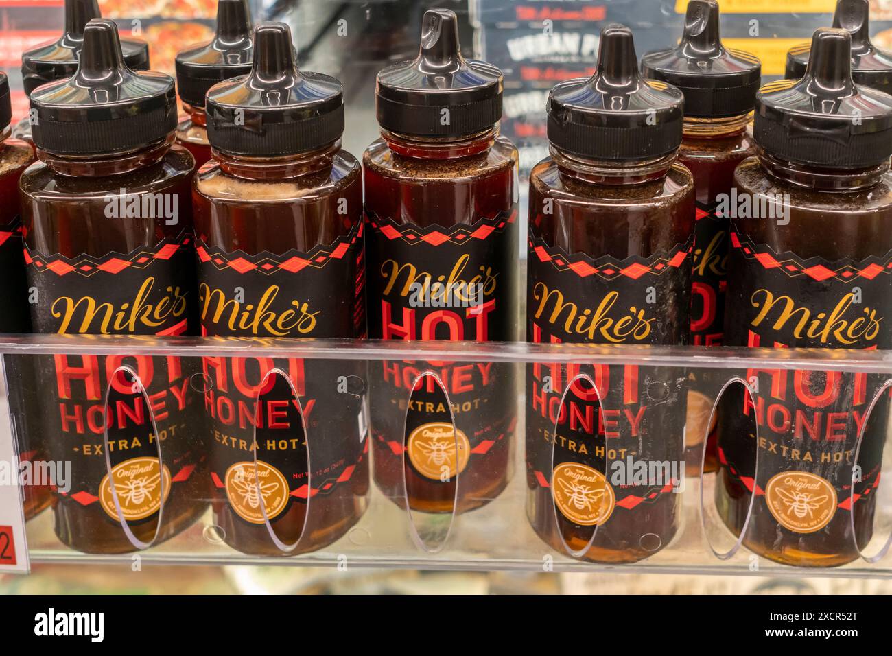 Mike’s Hot Honey in einem Whole Foods Market Supermarkt in New York am Freitag, den 14. Juni 2024. (© Richard B. Levine) Stockfoto
