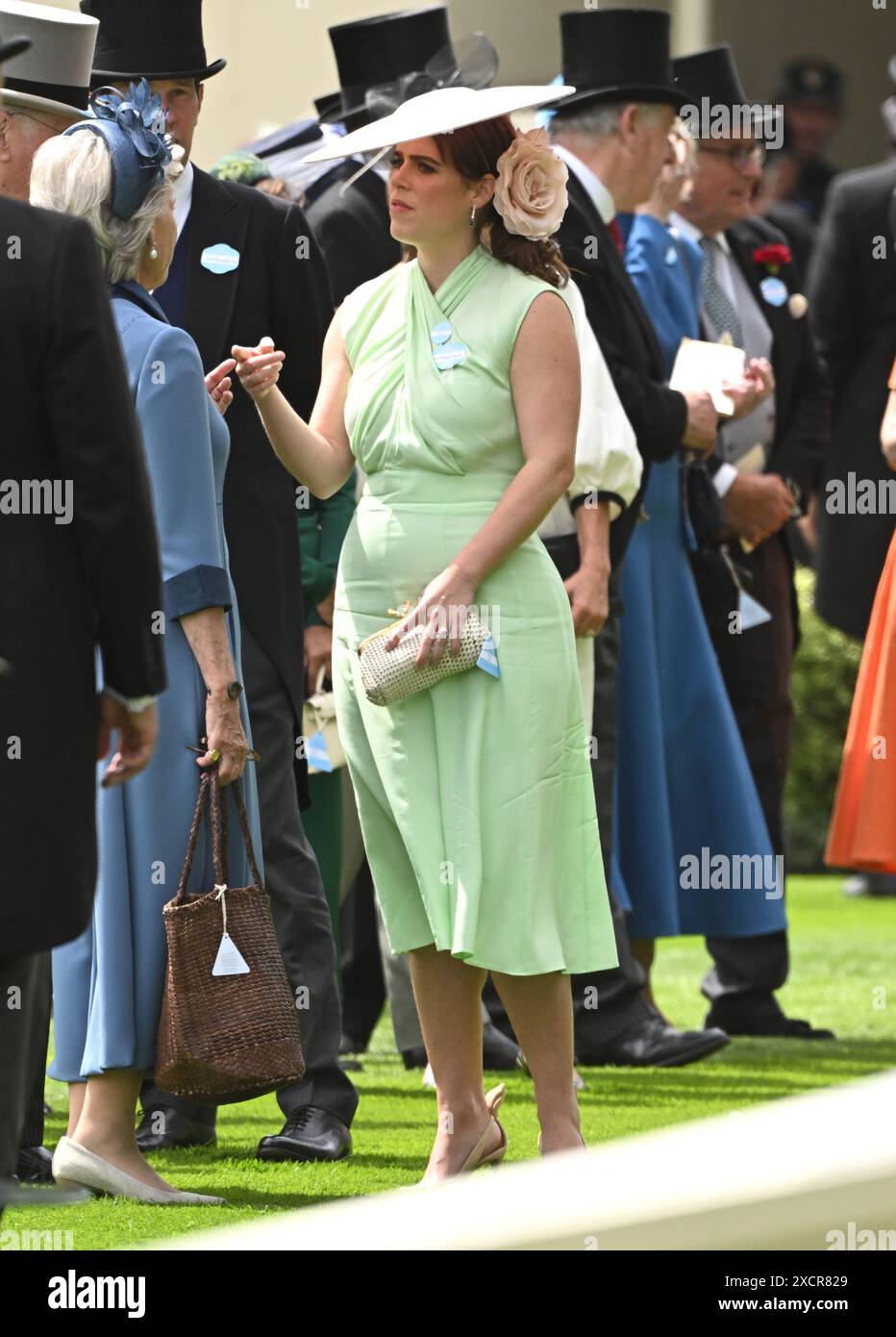 Ascot, Großbritannien. Juni 2024. Prinzessin Eugenie besucht Tag eins von Royal Ascot, Ascot Racecourse. Quelle: Doug Peters/EMPICS/Alamy Live News Stockfoto