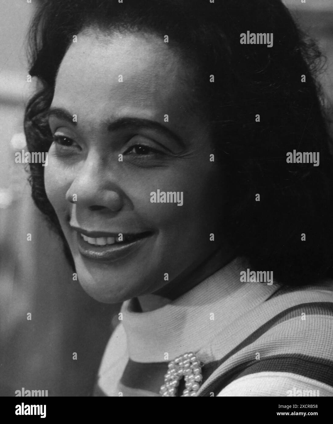 Coretta Scott King (1927–2006), US-amerikanischer Autor, Bürgerrechtler und Ehefrau von Martin Luther King Jr. von 1953 bis zu seinem Tod. Foto von Berna Stockfoto