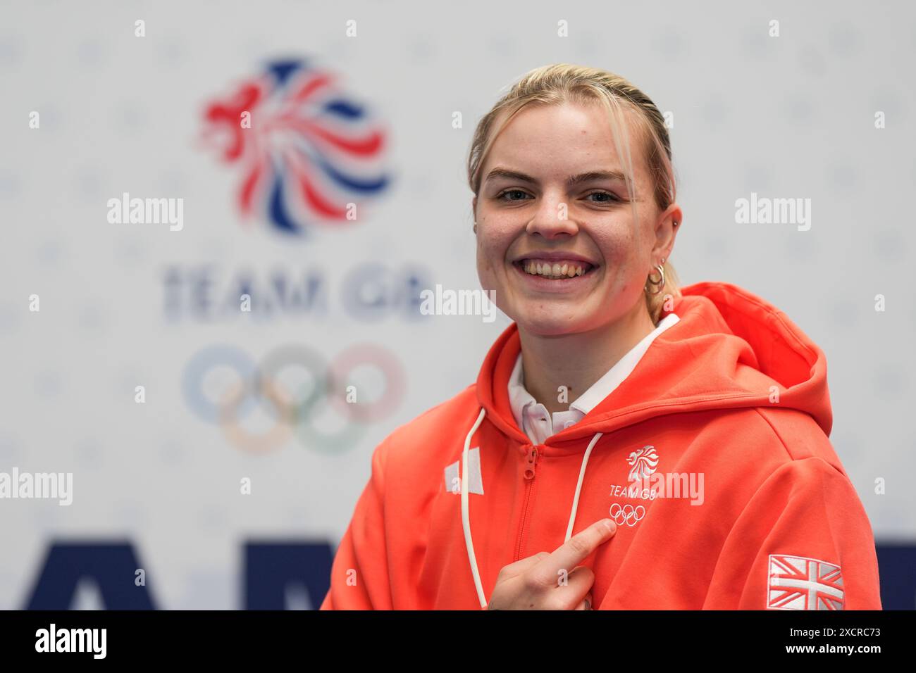 Jess Buchanan während einer Team GBKittingSession für die Olympischen