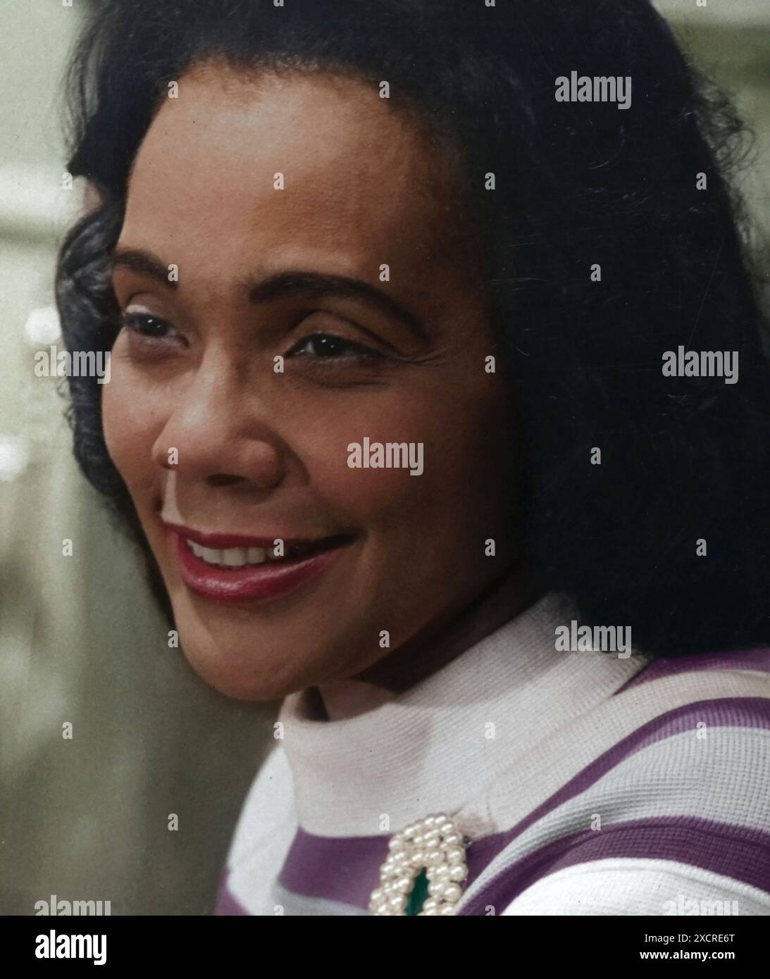 Coretta Scott King (1927–2006), US-amerikanischer Autor, Bürgerrechtler und Ehefrau von Martin Luther King Jr. von 1953 bis zu seinem Tod. Foto von Berna Stockfoto