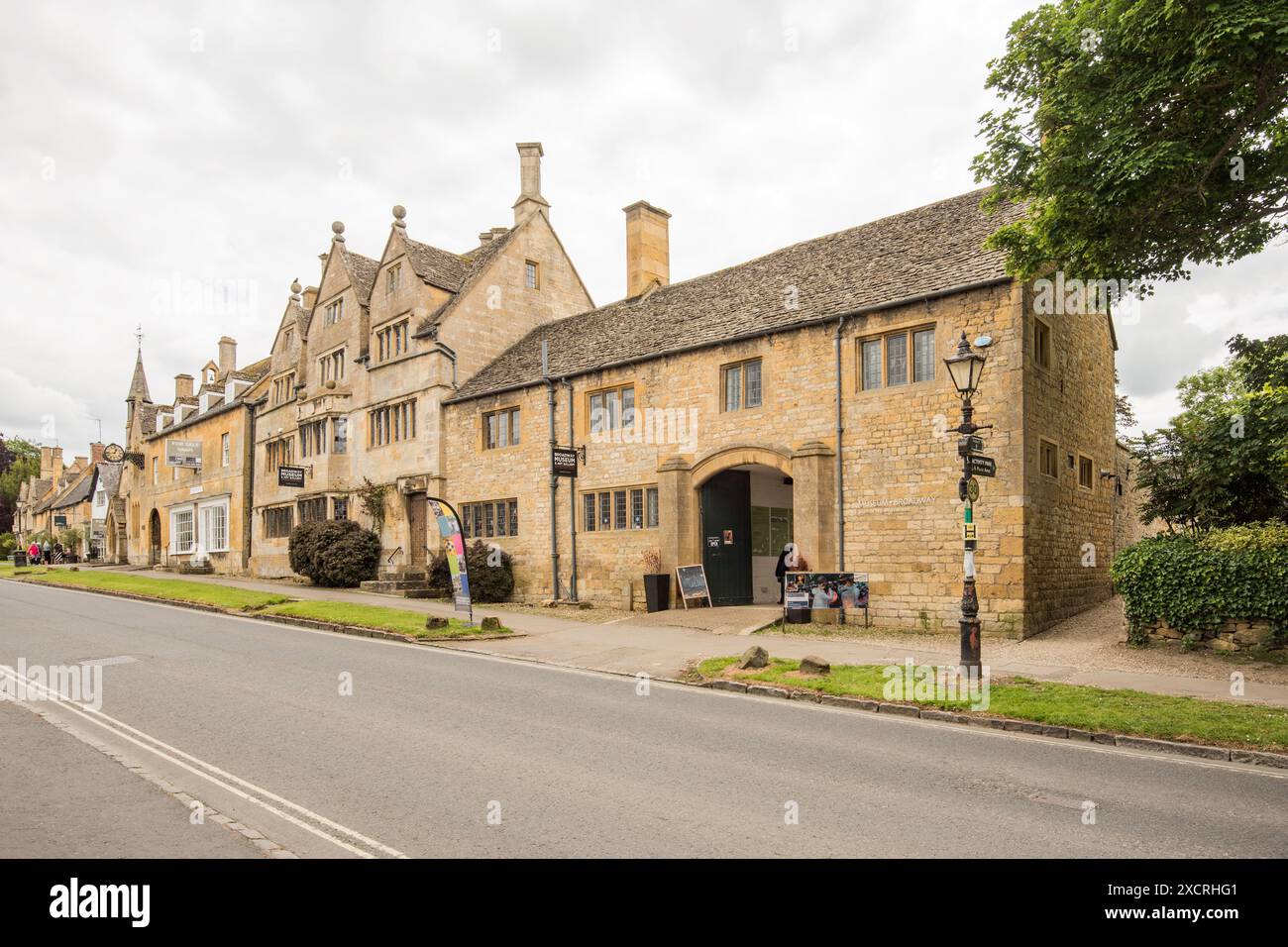 Das Broadway Museum and Art Gallery am nördlichen Tor zu den Cotswolds feiert die reiche Geschichte und kulturelle Bedeutung des Broadway. Stockfoto