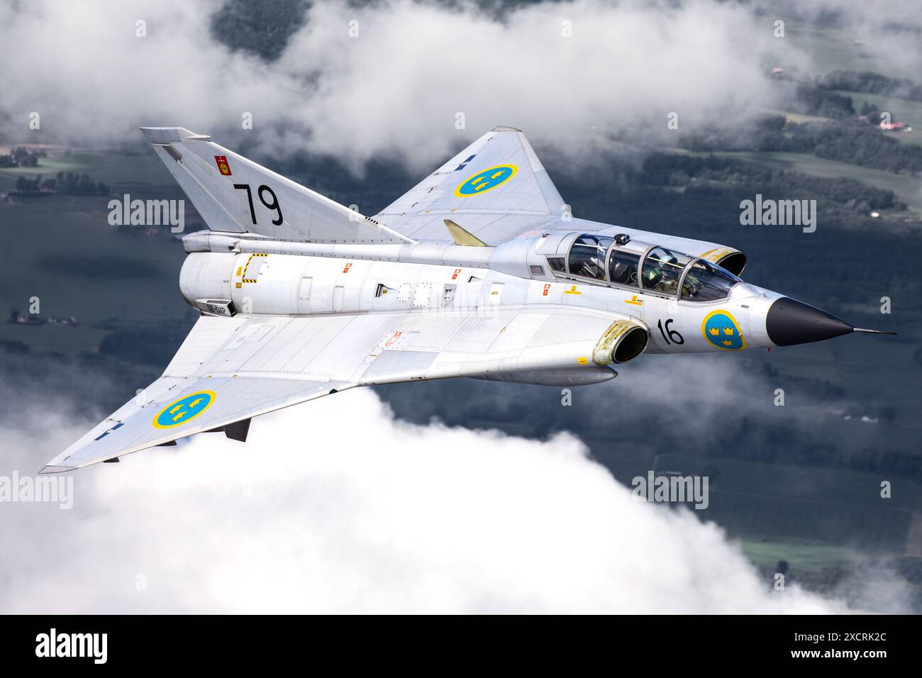 SAAB Draken Stockfoto