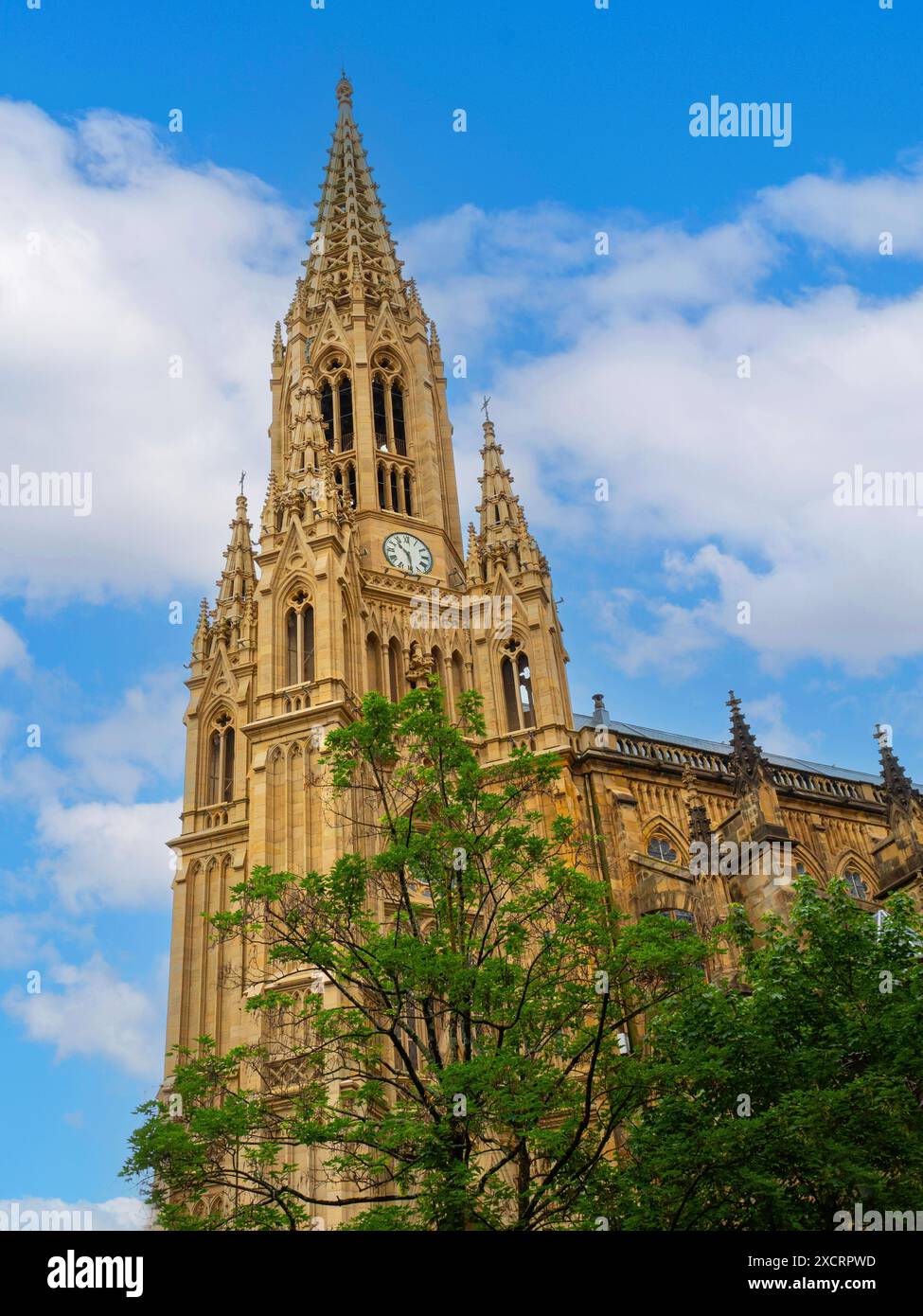 Beeindruckende Kirche San Ignacio de Loyola in San Sebastian, Spanien. Stockfoto