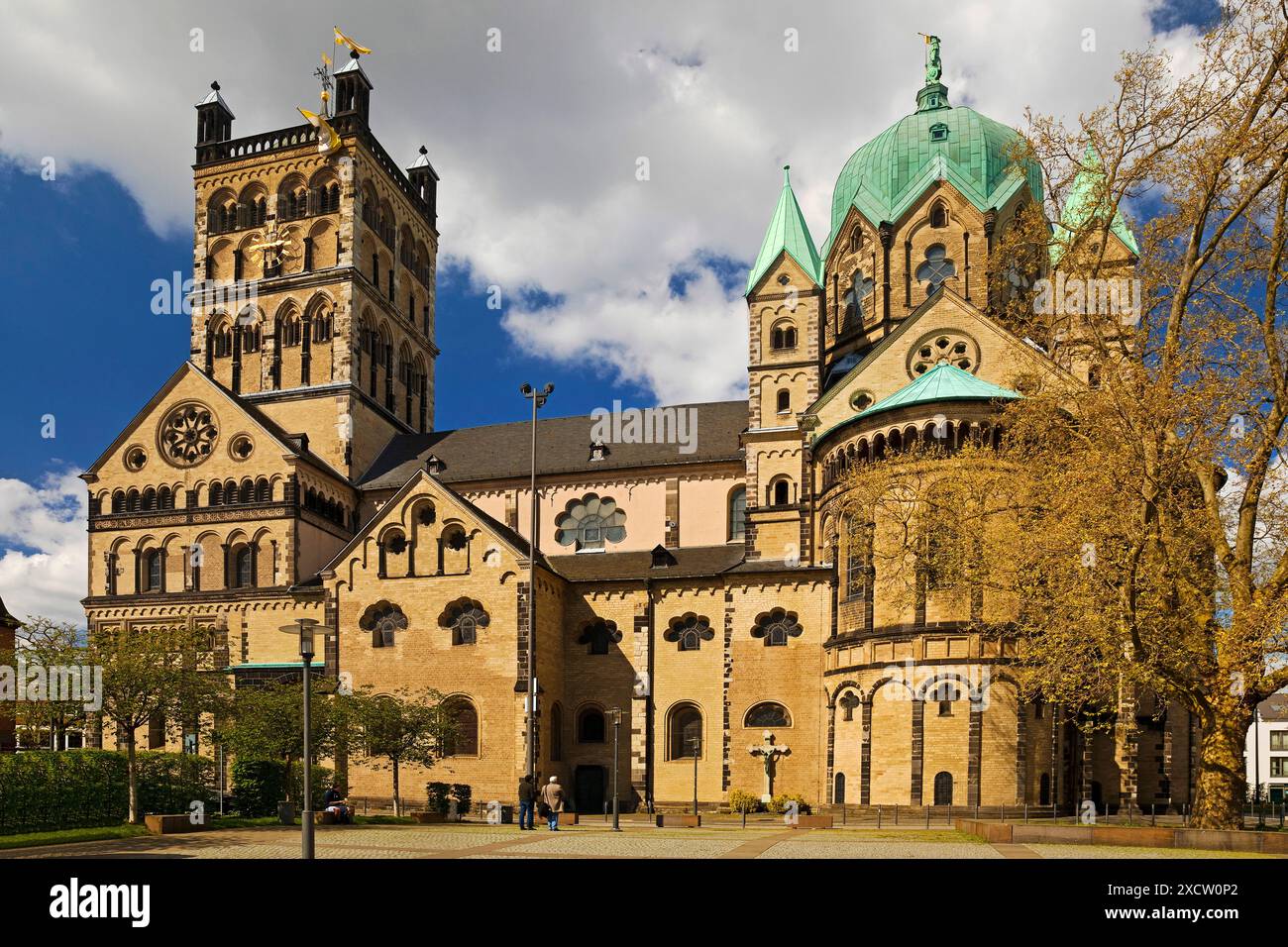Quirinus-Münster, Münster-Basilika St. Quirinus von Neuss, Deutschland, Nordrhein-Westfalen, Niederrhein, Neuss Stockfoto