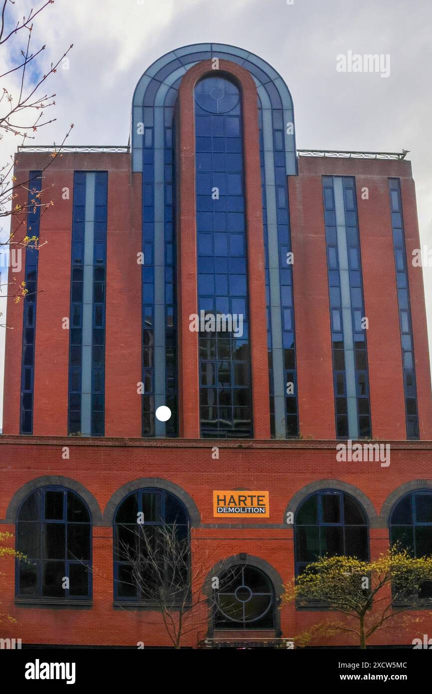 Ehemaliger Büroblock wartet auf Entwicklung Dorchester House Belfast Stockfoto
