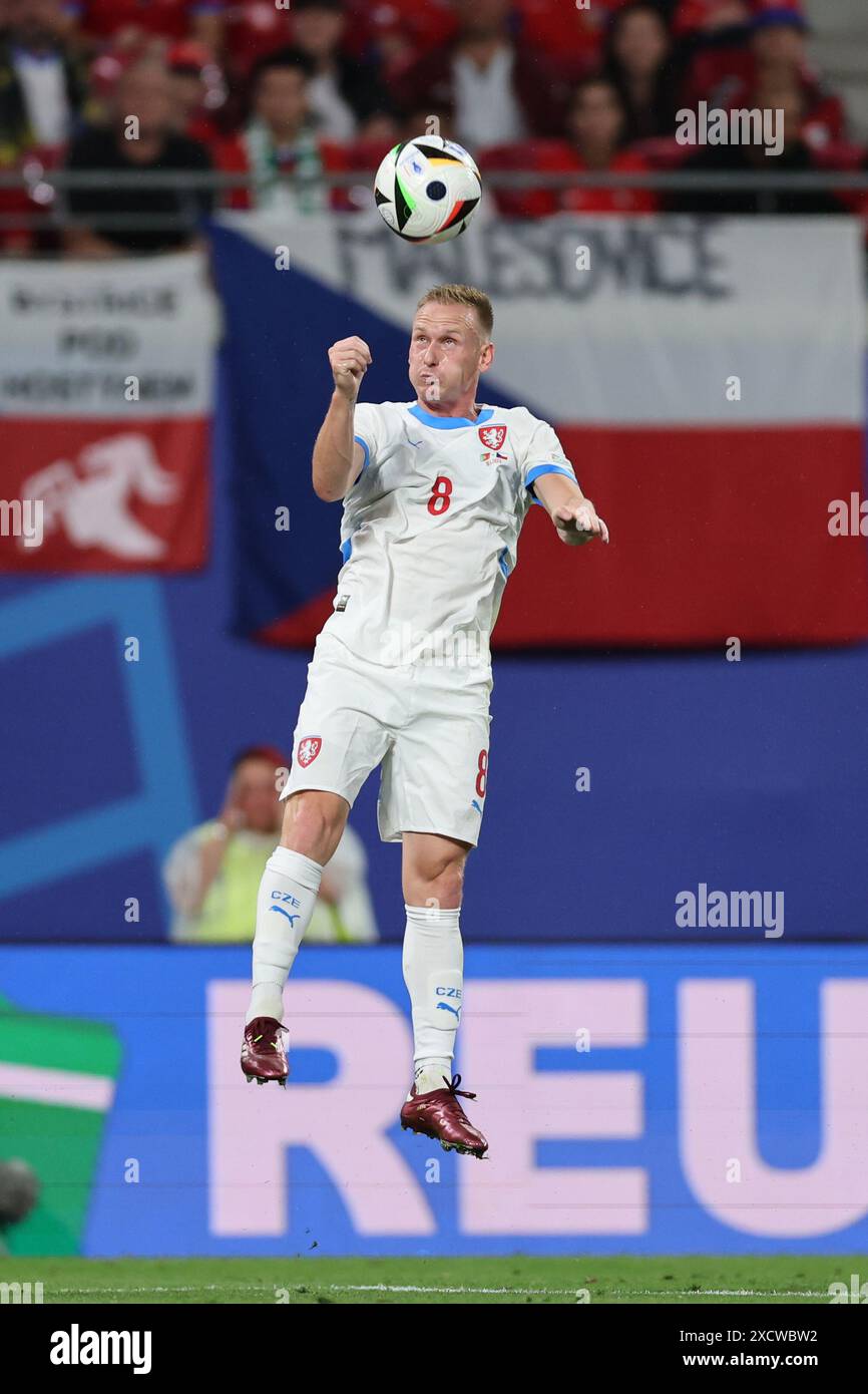 Leipzig, Deutschland, 18. Juni 2024. Michal Sadílek im Spiel zwischen Portugal und Tschechien. Uefa Euro 2024 Deutschland. Gruppe F. Credit: Fabideciria/Alamy Live News Stockfoto