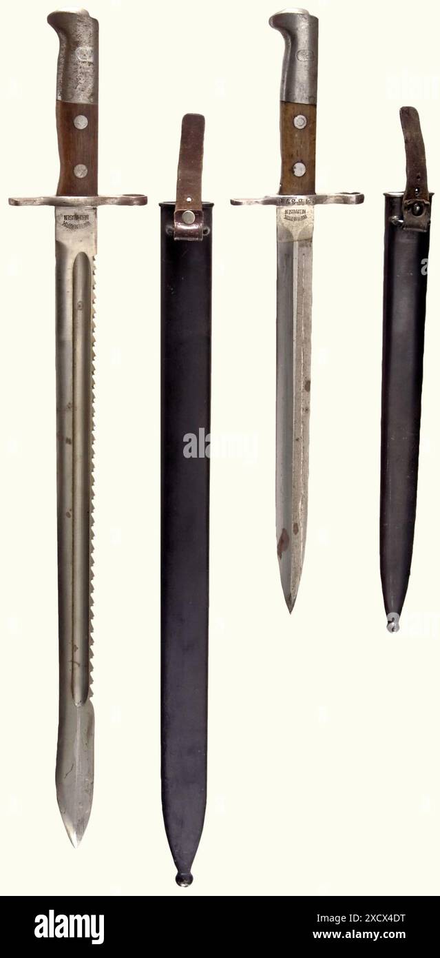 Waffen, Schwerter, 1910er Jahre, FREI VON EIGENTUM Stockfoto