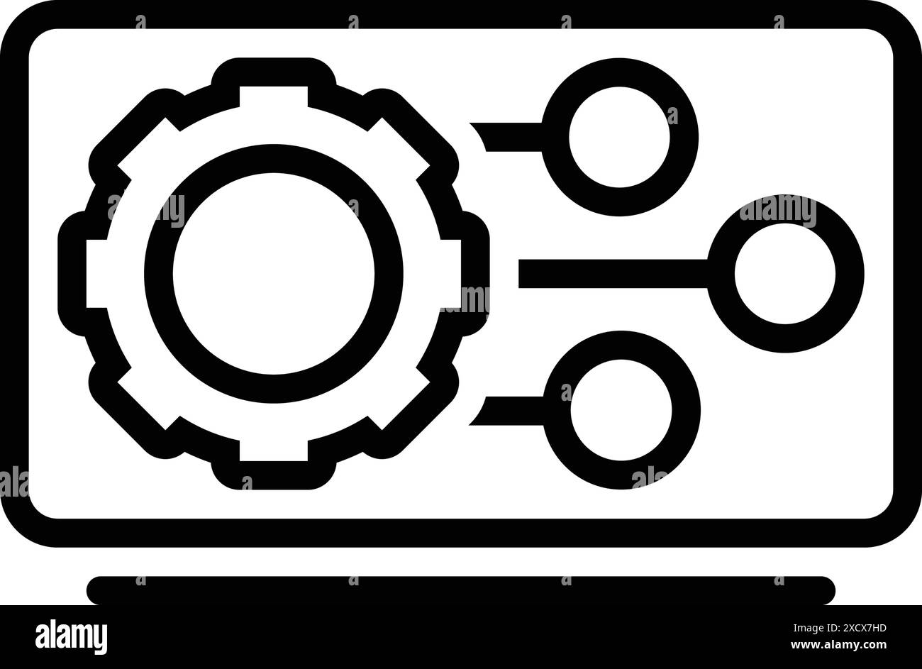 Symbol für Funktion, Merkmale Stock Vektor