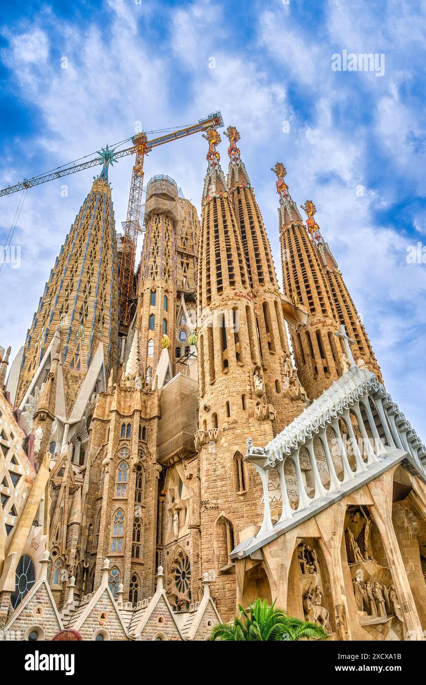 La Sagrada Familia, Barcelona, Spanien Stockfoto