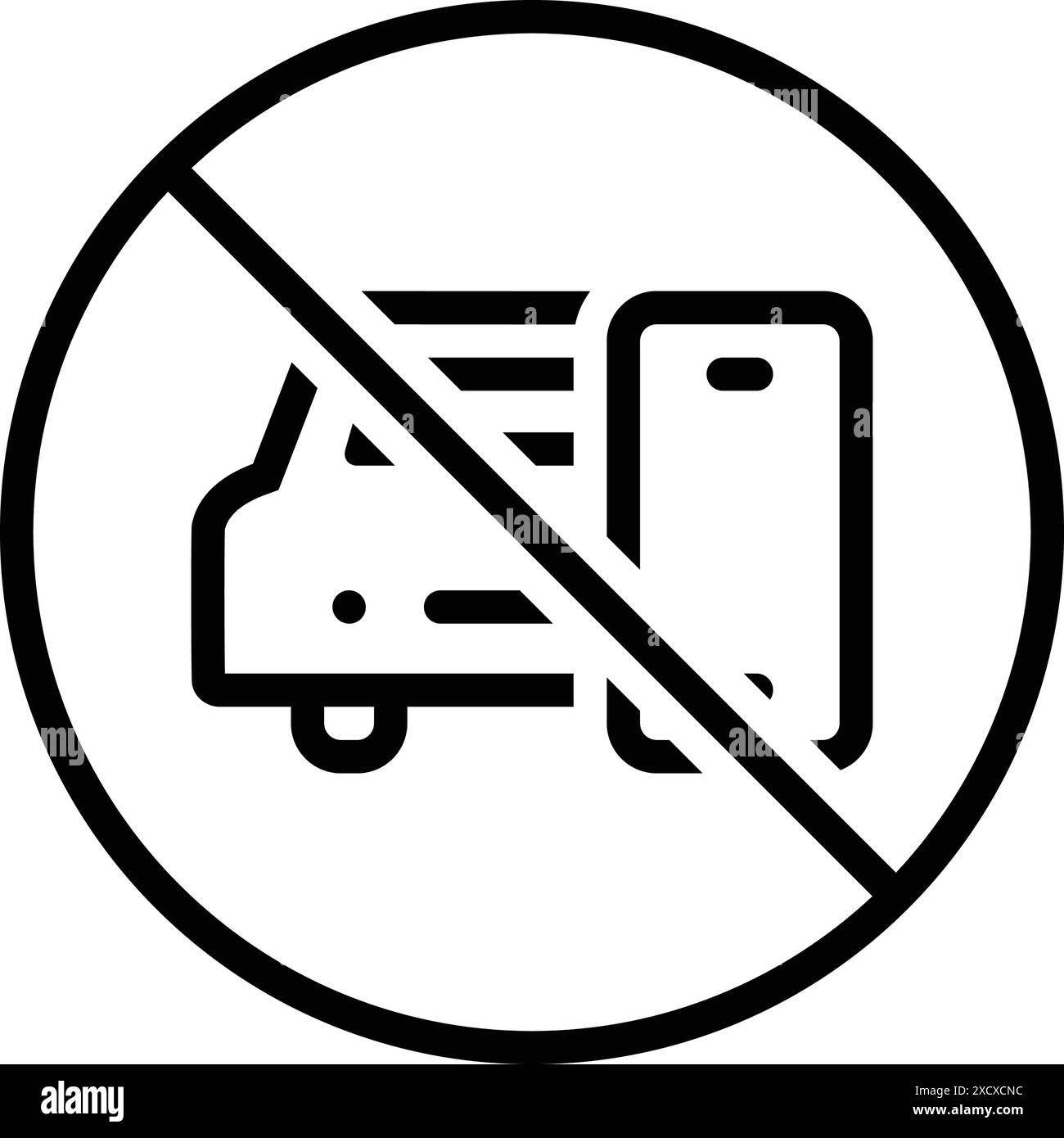 Symbol für While,nein,verboten Stock Vektor