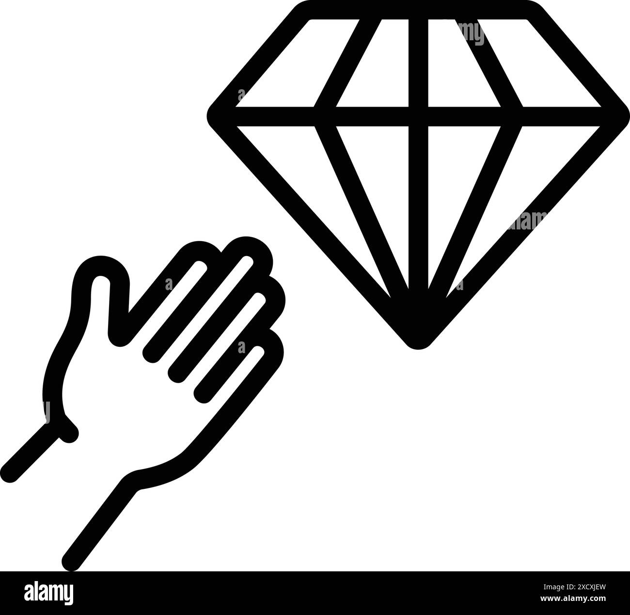 Symbol für Begehrlichkeit, Neigung Stock Vektor