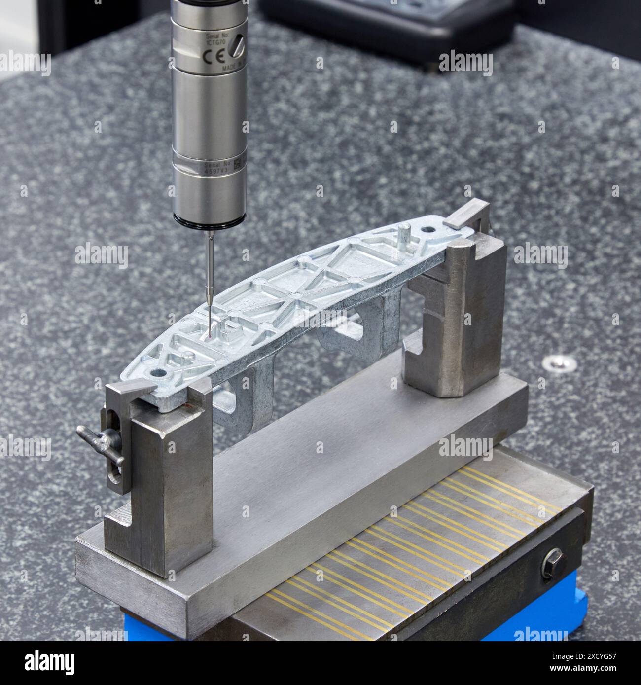 CMM, Koordinatenmessmaschine, Service Maßmessmaschine. Innovative Messtechnik eingesetzt. 3-D-Koordinatenmessung Stockfoto