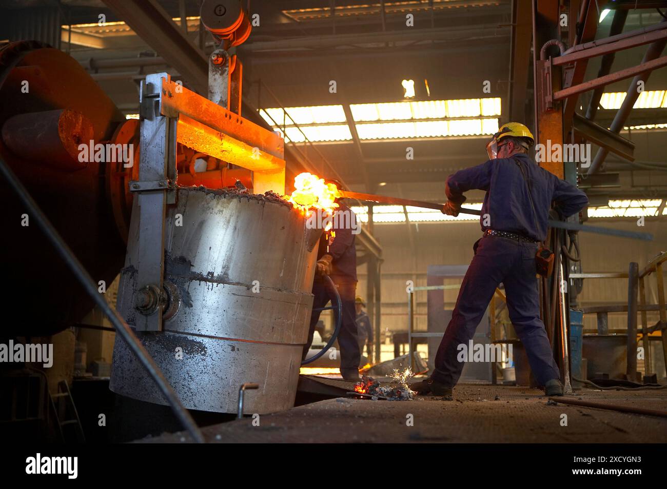Stahlgießerei Stockfoto