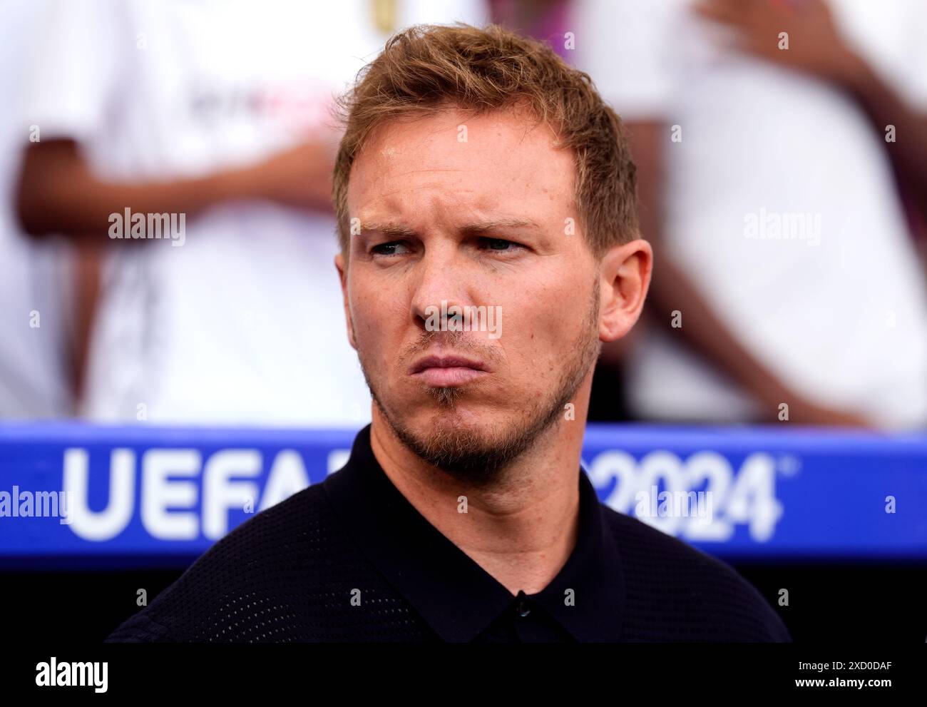 Deutschland-Trainer Julian Nagelsmann während des Gruppenspiels der UEFA Euro 2024 in der Stuttgarter Arena. Bilddatum: Mittwoch, 19. Juni 2024. Stockfoto