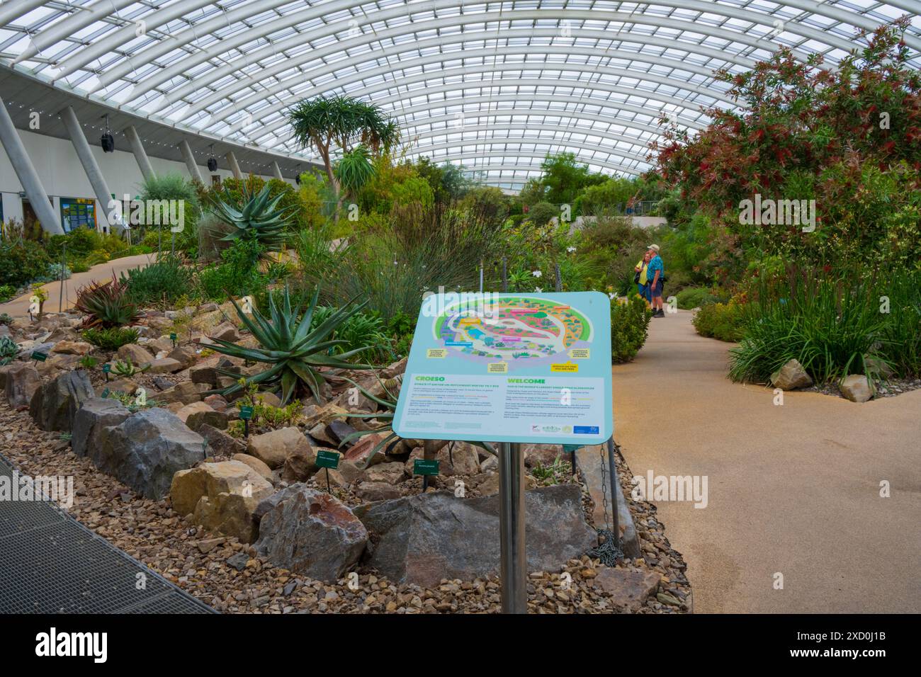 Das Gewächshaus im National Botanic Garden of Wales | Carmarthen. Stockfoto