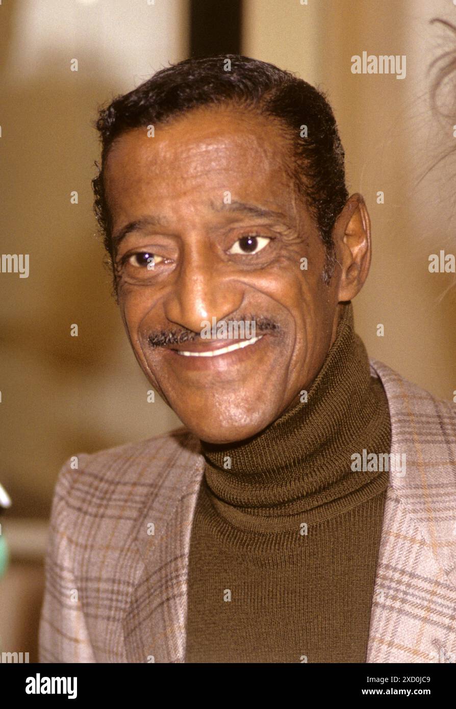 SAMMY DAVIS J:r US-amerikanischer Künstler und Schauspieler in Schweden für ein Konzert Stockfoto