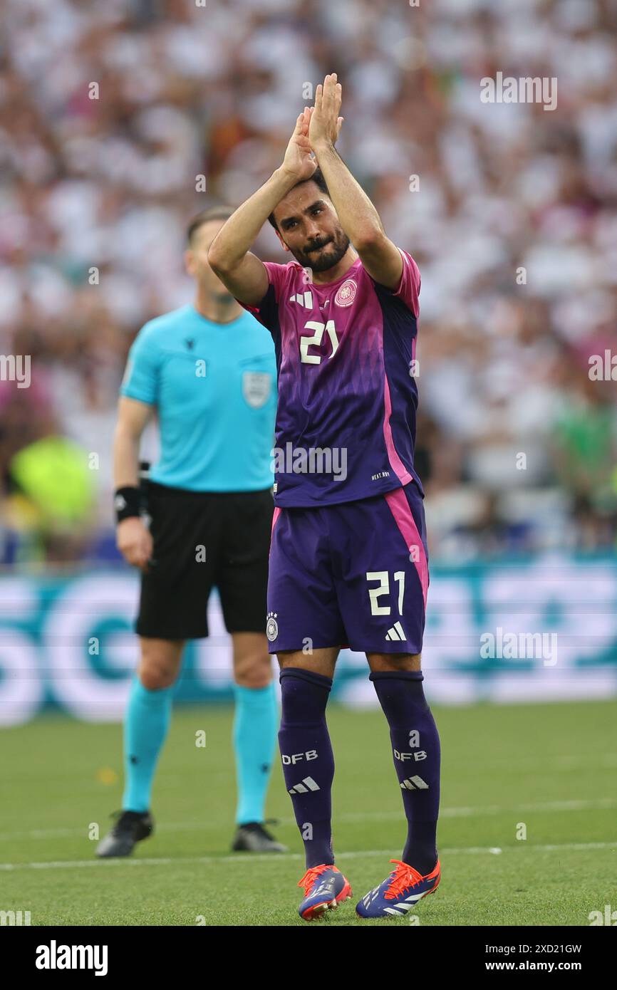 Stuttgart, Deutschland. Juni 2024. IIlkay Gundogan (Deutschland) bei der UEFA Euro Deutschland 2024 Spiel dazwischen Deutschland 2-0 Ungarn in der Stuttgart Arena am 19. Juni 2024 in Stuttgart. (Foto: Maurizio Borsari/AFLO) Credit: Aflo Co. Ltd./Alamy Live News Stockfoto