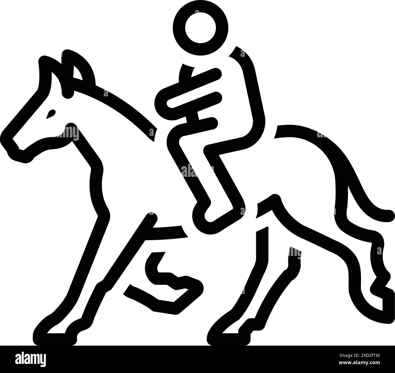 Symbol für Pferd, Pferd Stock Vektor
