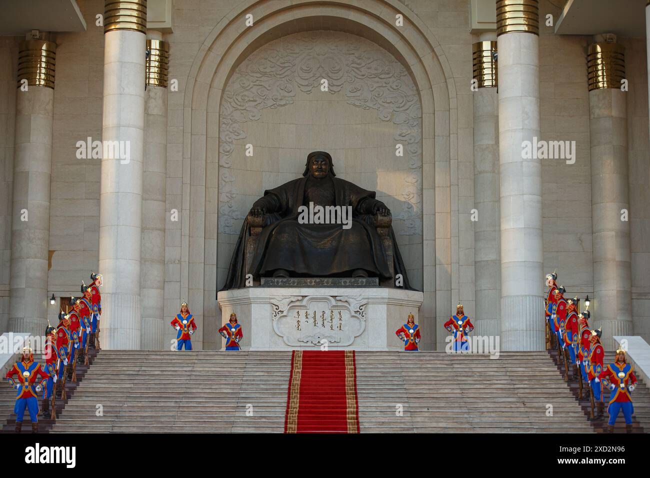 Ulaanbaatar, Mongolei. Juli 2023. Zeremonie, bei der die Weißen Banner der neun Basis aufgebracht wurden. Quelle: L.Enkh-Orgil. Stockfoto