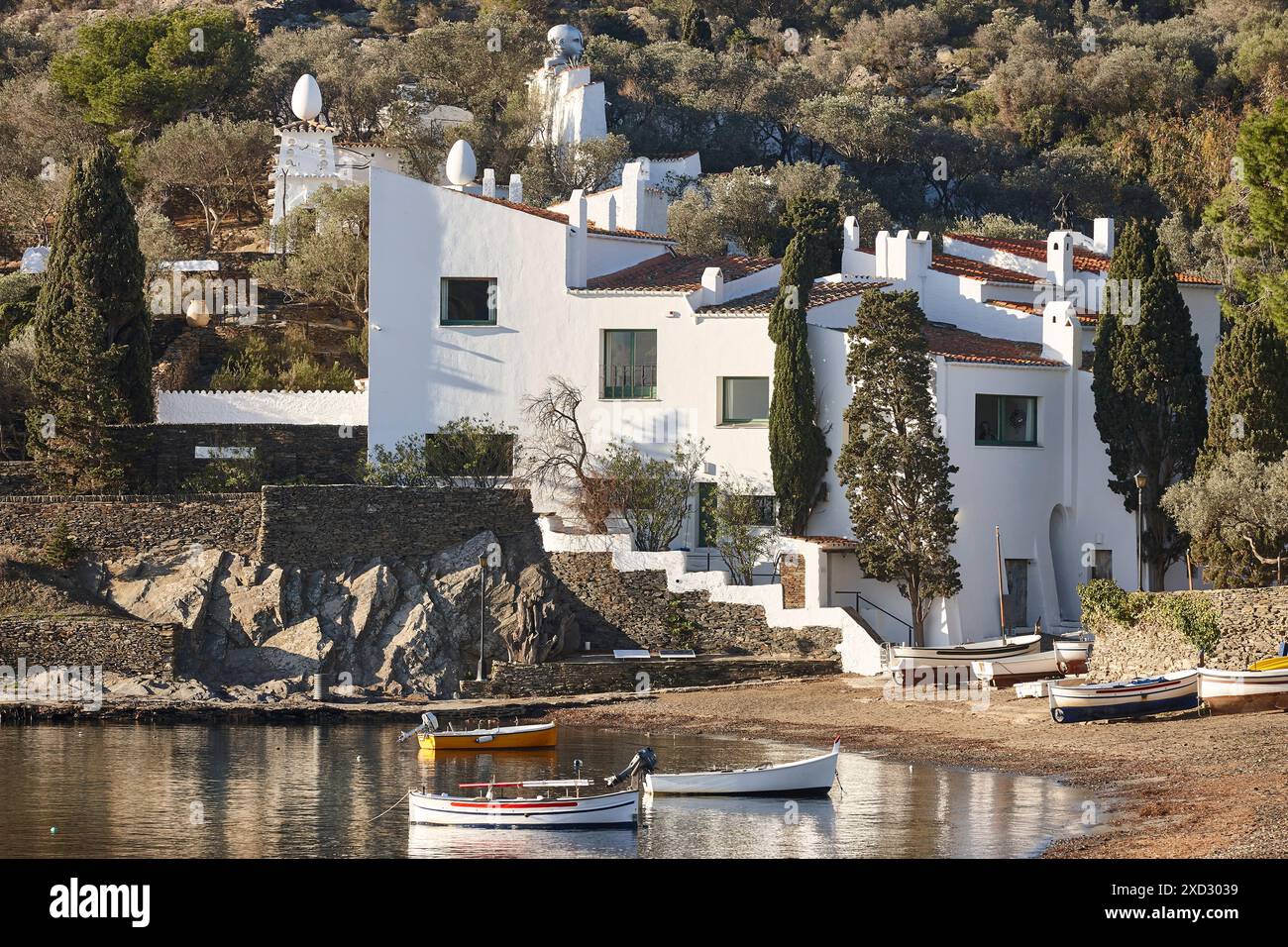 Mittelmeerküste. Portlligat. DALI House. Costa Brava. Katalonien, Spanien Stockfoto