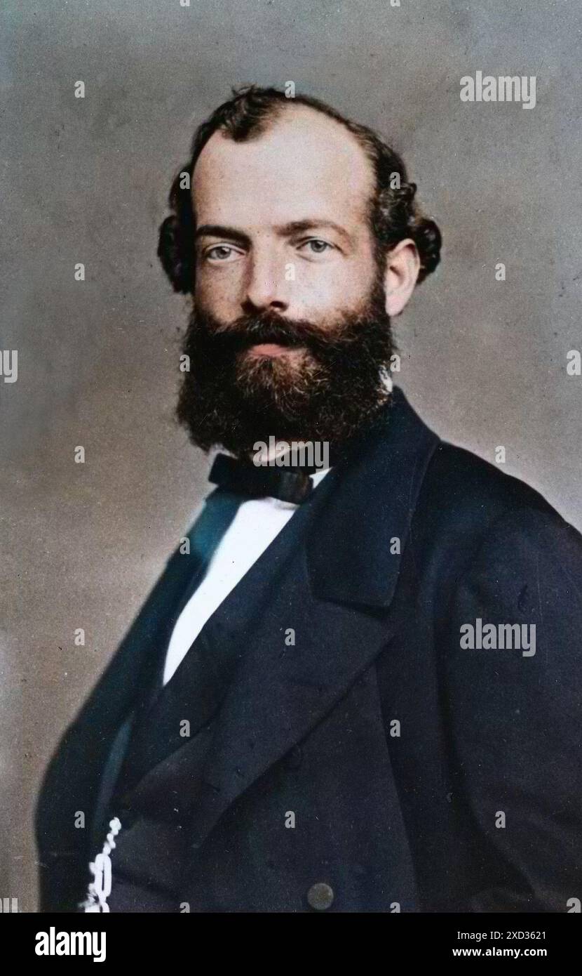 Porträt von Friedrich August Kekulé von Stradonitz deutscher Chemiker (1829-1896) Stockfoto