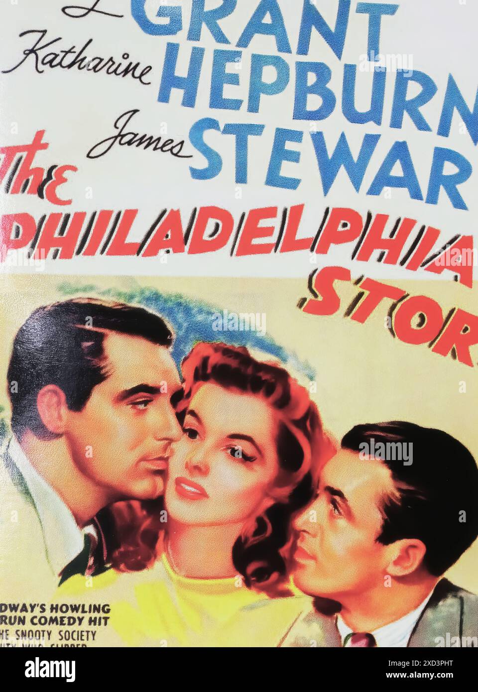 Viersen, Deutschland - 9. Mai. 2024: Filmplakat aus dem Film The Philadelphia Story mit Cary Grant, Katharine Hepburn, James Stewart aus dem Jahr 194 Stockfoto