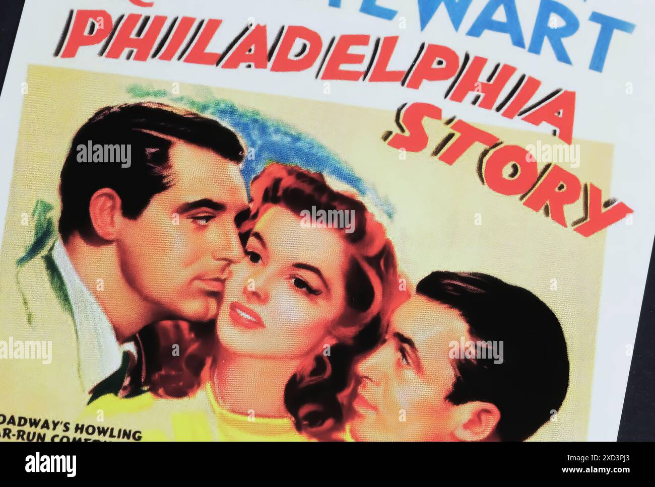 Viersen, Deutschland - 9. Mai. 2024: Filmplakat aus dem Film The Philadelphia Story mit Cary Grant, Katharine Hepburn, James Stewart aus dem Jahr 194 Stockfoto