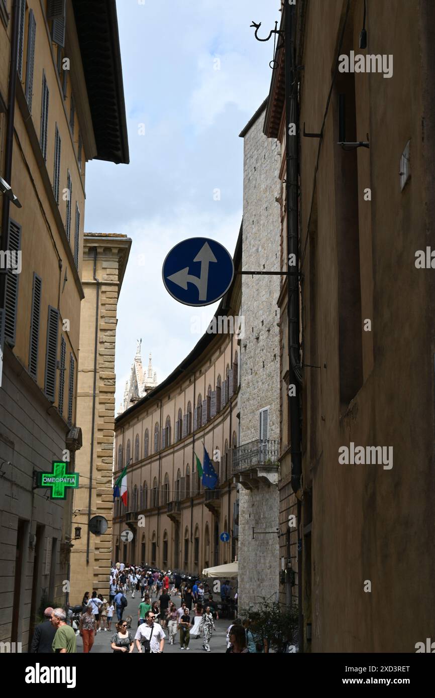 Eurore, Italien, Siena das historische Zentrum Teil 2 Stockfoto