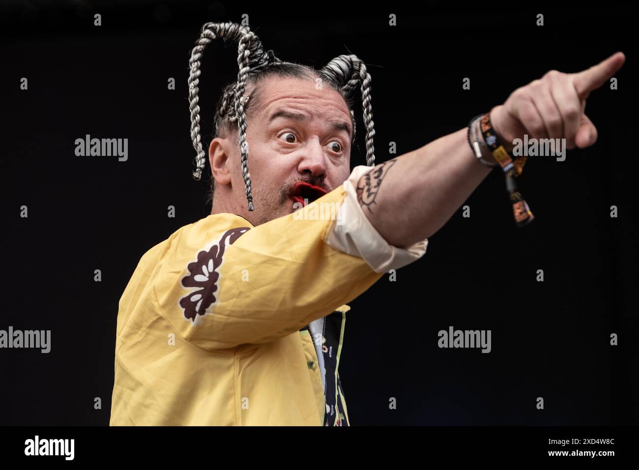 Refshaleoeen, Dänemark. Juni 2024. Der Amerikaner Mr. Bungle spielt am Donnerstag, 20. Juni 2024 im Hades in Copenhell. (Foto: Helle Arensbak/Ritzau Scanpix) Credit: Ritzau/Alamy Live News Stockfoto