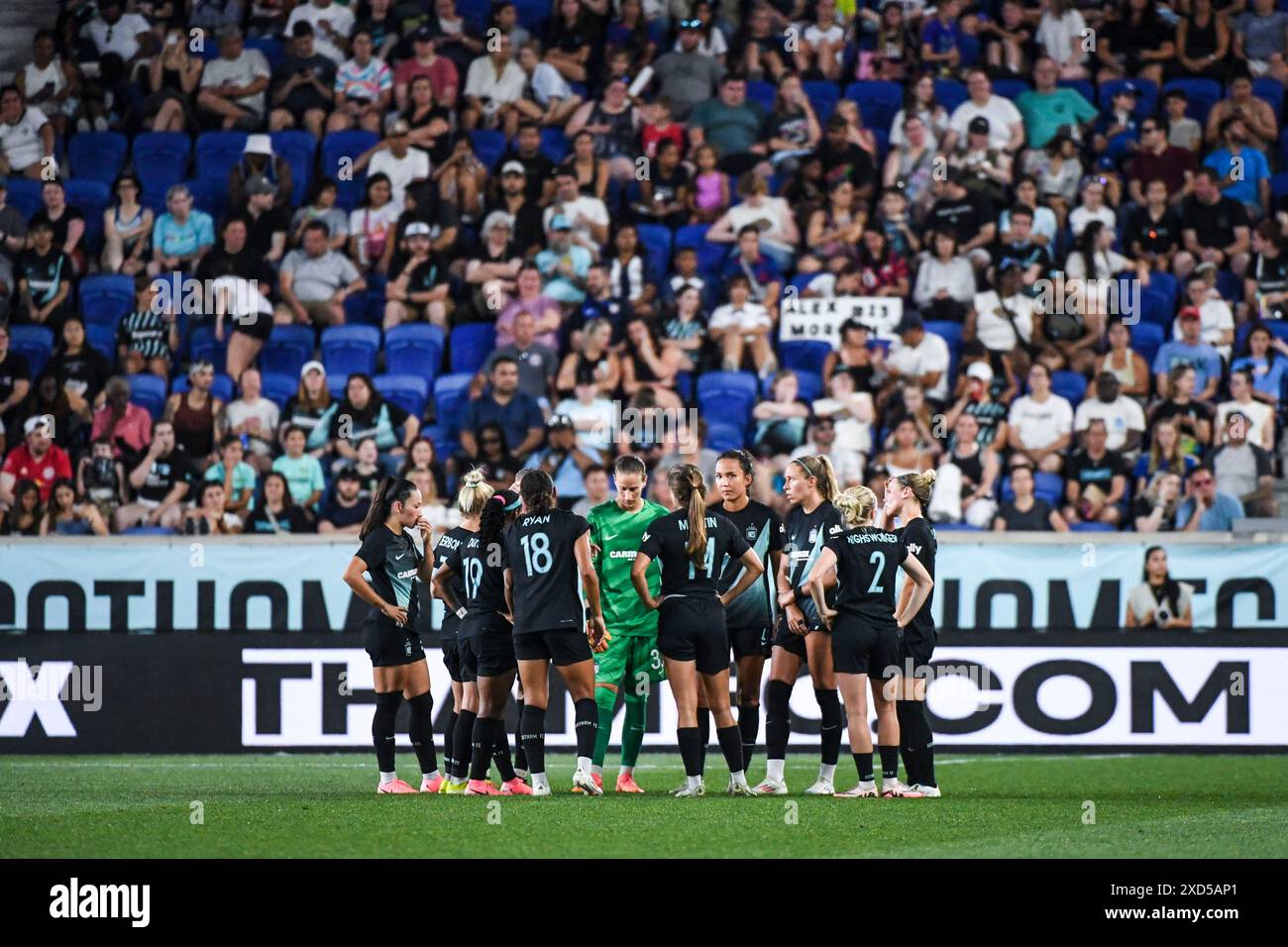 Harrison, Usa. Juni 2024. Harrison, USA, 19. Juni 2024: Gotham FC spielt sich während des Spiels der National Women's Soccer League zwischen Gotham FC und San Diego Wave FC in der Red Bull Arena in Harrison, NJ, USA (NUR REDAKTIONELLE VERWENDUNG) zusammen. (Rebekah Wynkoop/SPP) Credit: SPP Sport Press Photo. /Alamy Live News Stockfoto