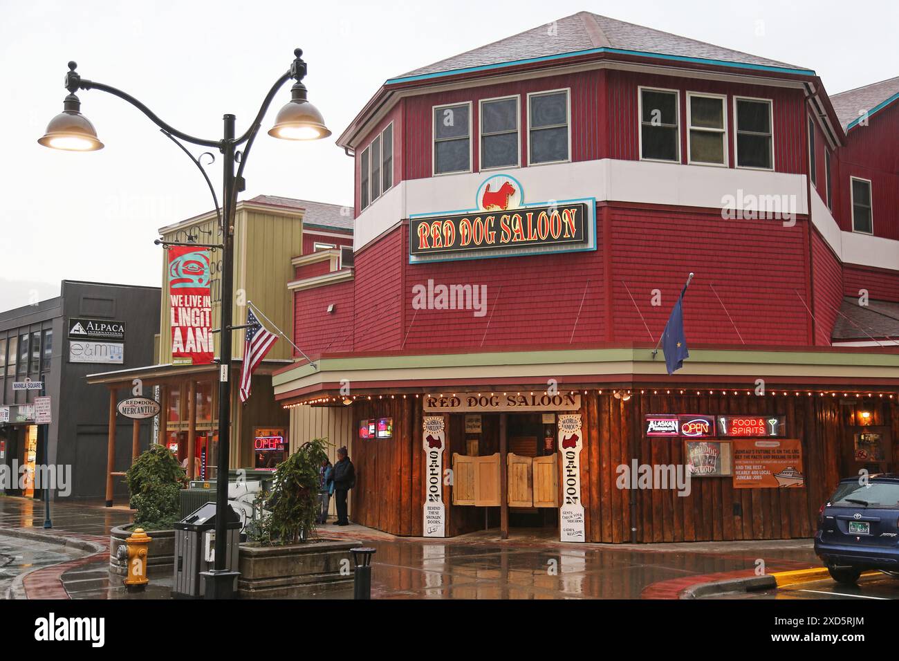 Red Dog Saloon, Franklin Street, Downtown Juneau, Gastineau Channel, Alaska, USA, Golf von Alaska, Nordamerika Stockfoto