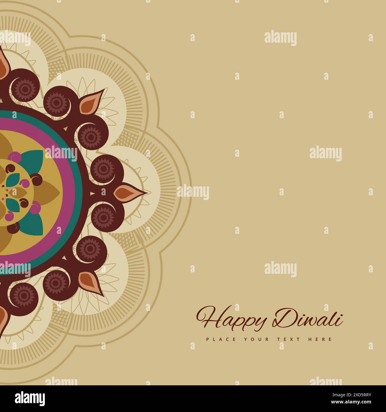 Glückliche diwali Karte Vektor Design Illustration Stock Vektor