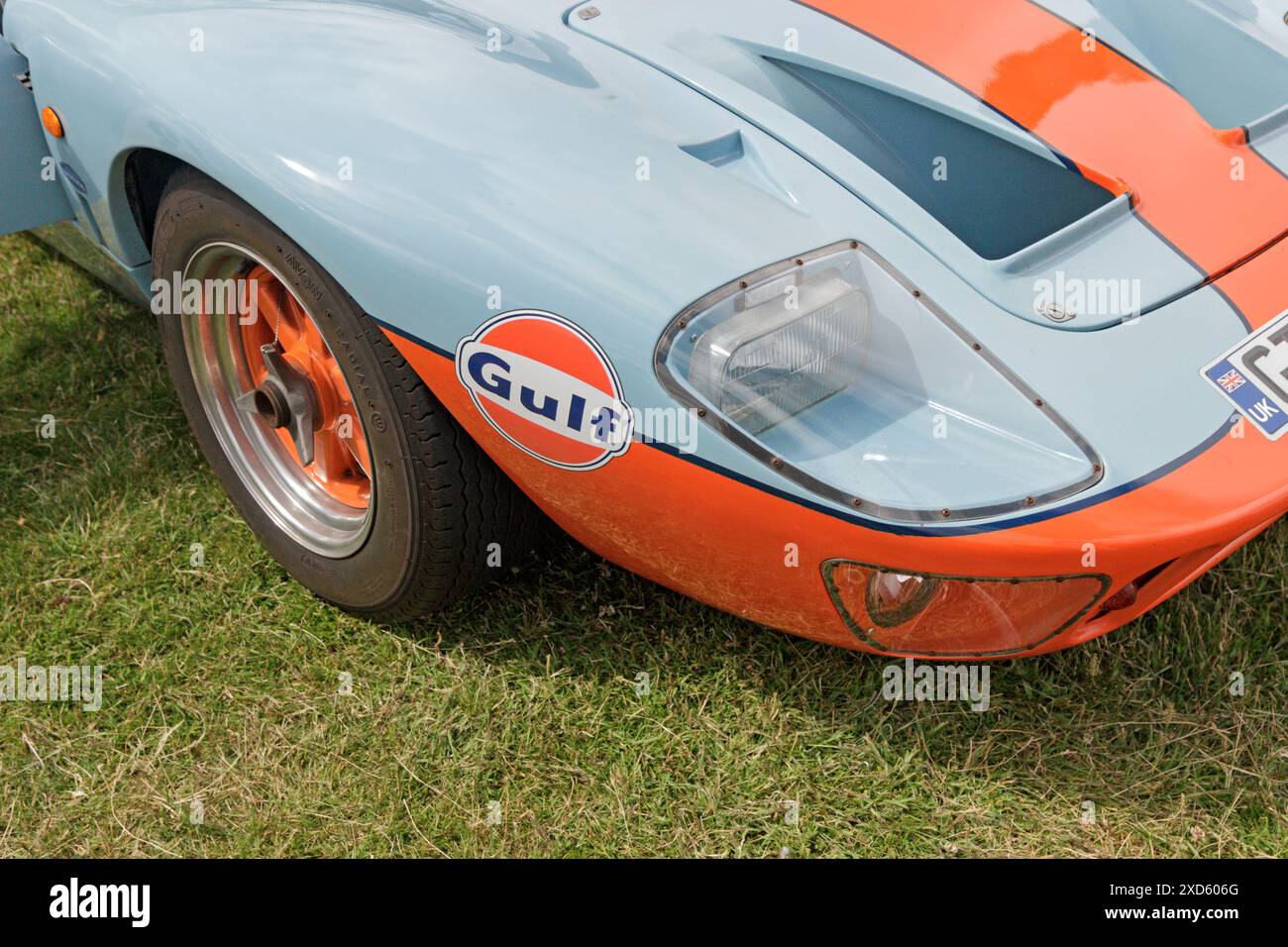 Ford GT40. Oldtimer Auf Lytham Green 2024. Stockfoto