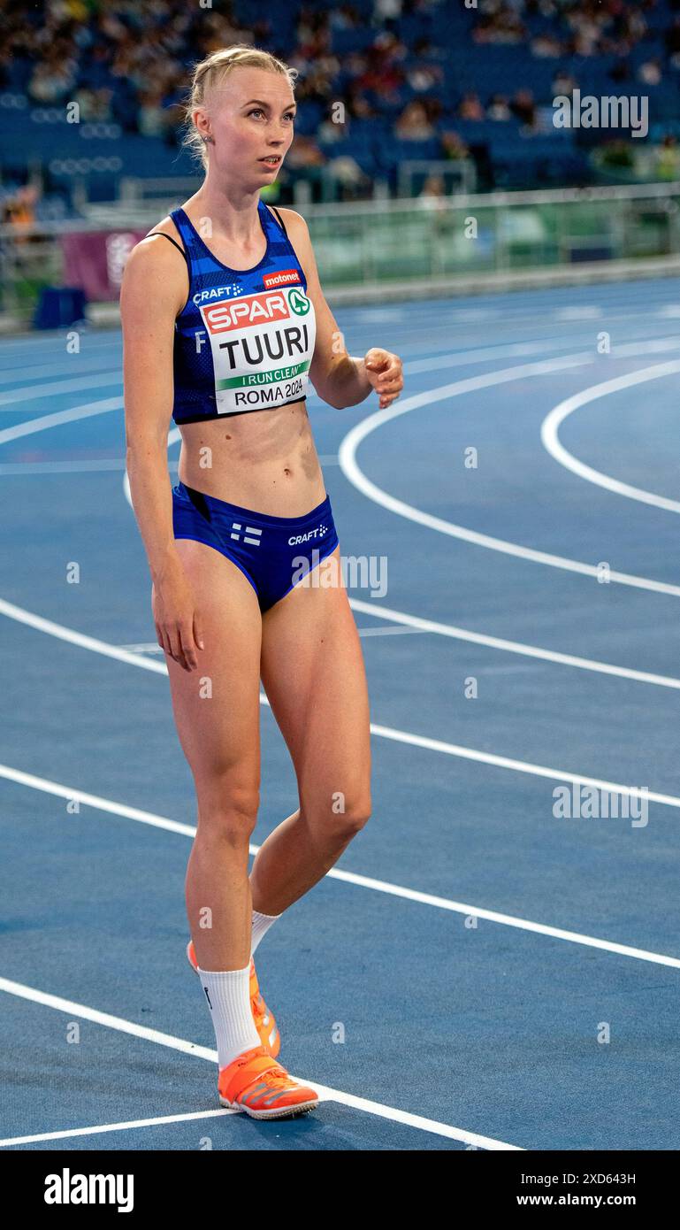 HETA Tuuri (Finnland), Hochspringerinnen, Leichtathletik-Europameisterschaften Roma 2024, Olympiastadion, Rom, Latium, Italien Stockfoto