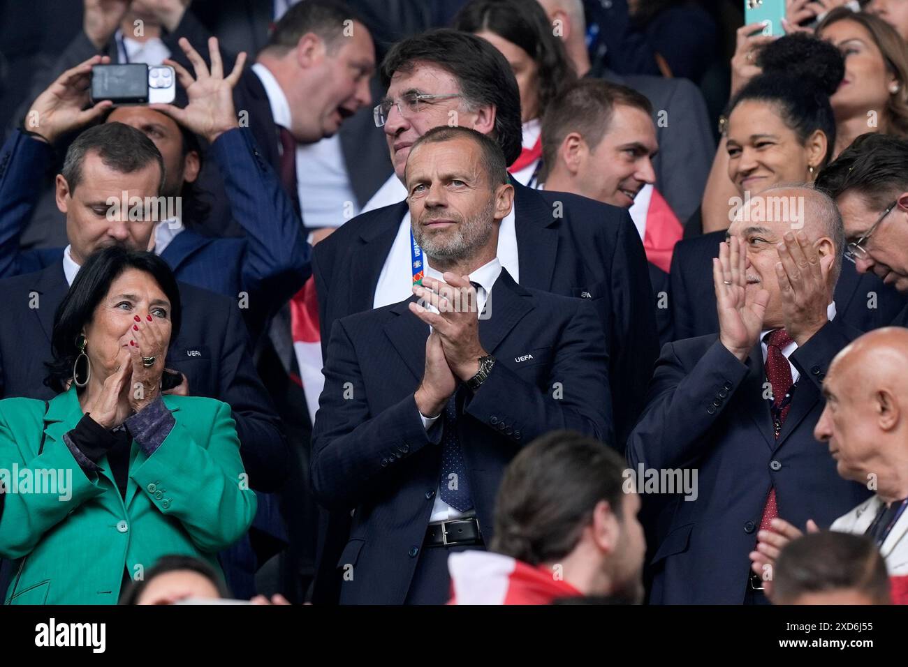 UEFA-Präsident Aleksander Ceferin während des Fußballspiels der Gruppe F der Euro 2024 zwischen der Türkei und Georgien, einem Training der italienischen Mannschaft im BVB-Stadion in Dortmund (Deutschland), 18. Juni 2024. Stockfoto