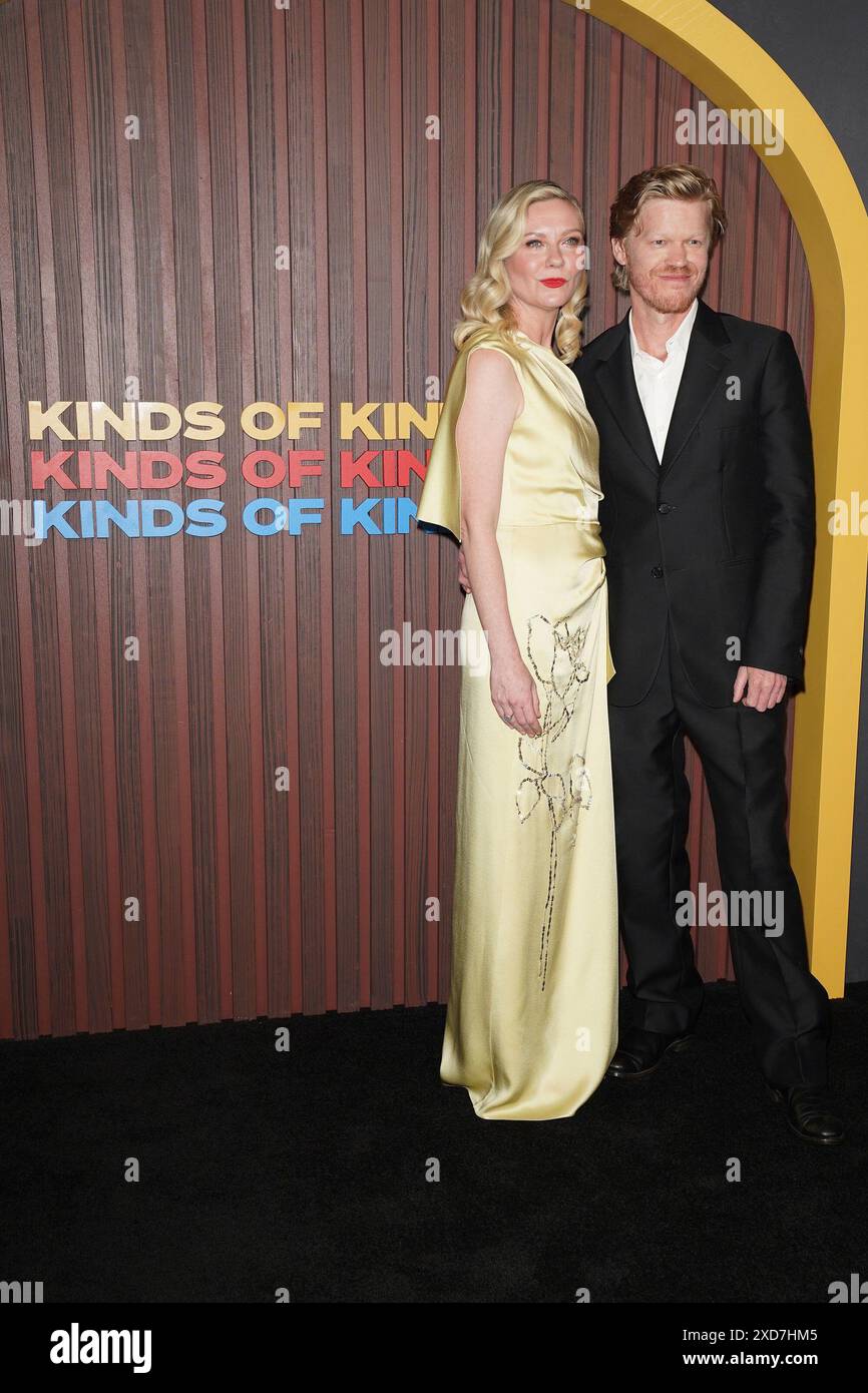 Ny. Juni 2024. Kirsten Dunst, Jesse Plemons at ARRANGEMENTS for TYPES OF KINDNESS Premiere, MoMA Museum of Modern Art, New York, NY, 20. Juni 2024. Quelle: Kristin Callahan/Everett Collection/Alamy Live News Stockfoto