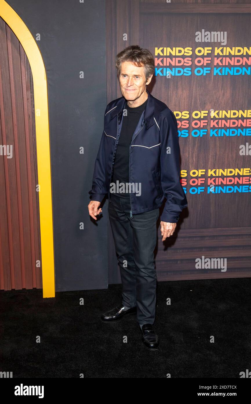 NEW YORK, NEW YORK – 20. JUNI: Willem Dafoe nimmt am 20. Juni 2024 im Museum of Modern Art in New York City an der New Yorker Premiere Teil. Stockfoto