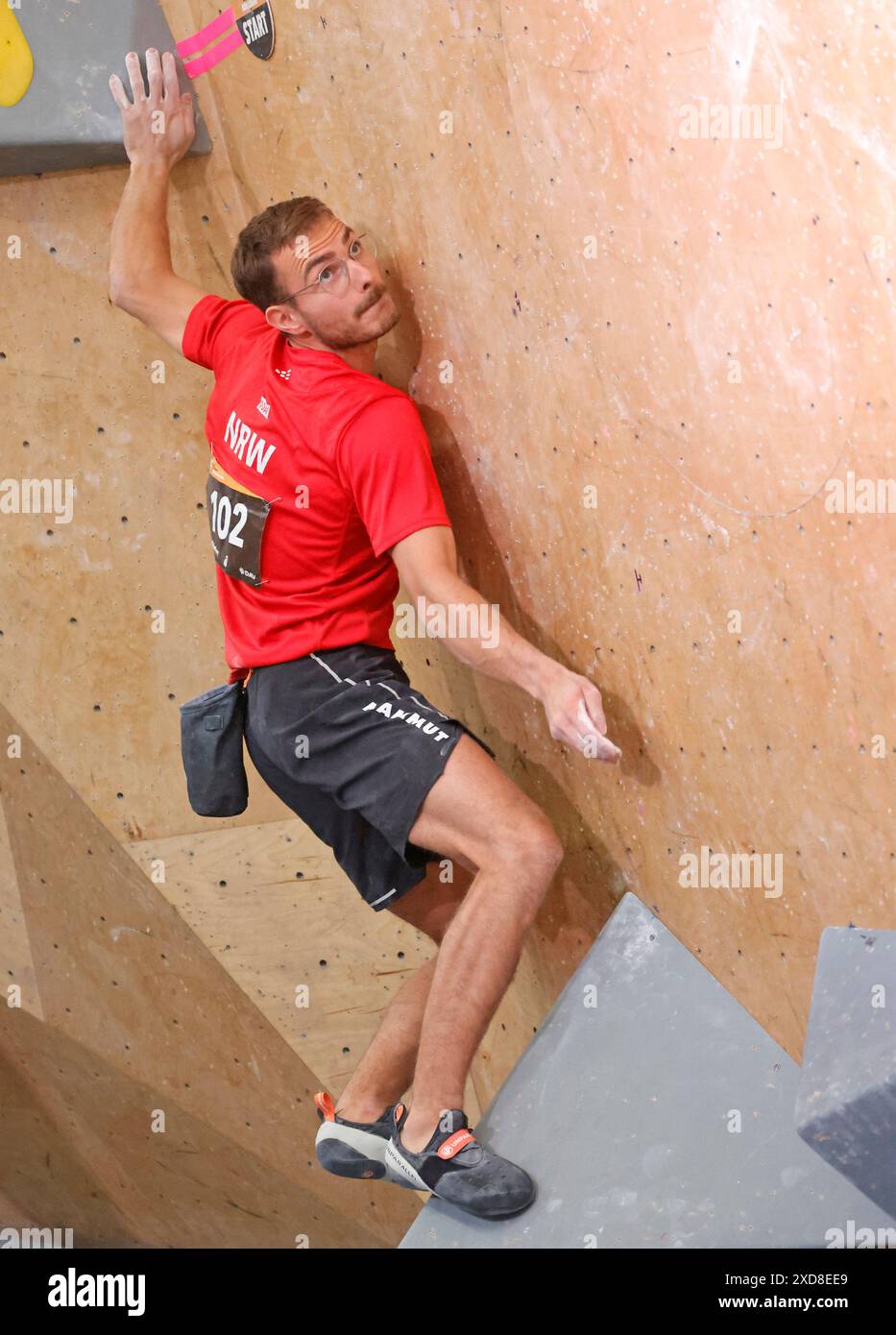 14.06.2024 Finale zur Deutschen Meisterschaft in Pfungstadt (Hessen) hier 102 Yannick FLOHE (Aachen) (Foto: Peter Henrich) Stockfoto