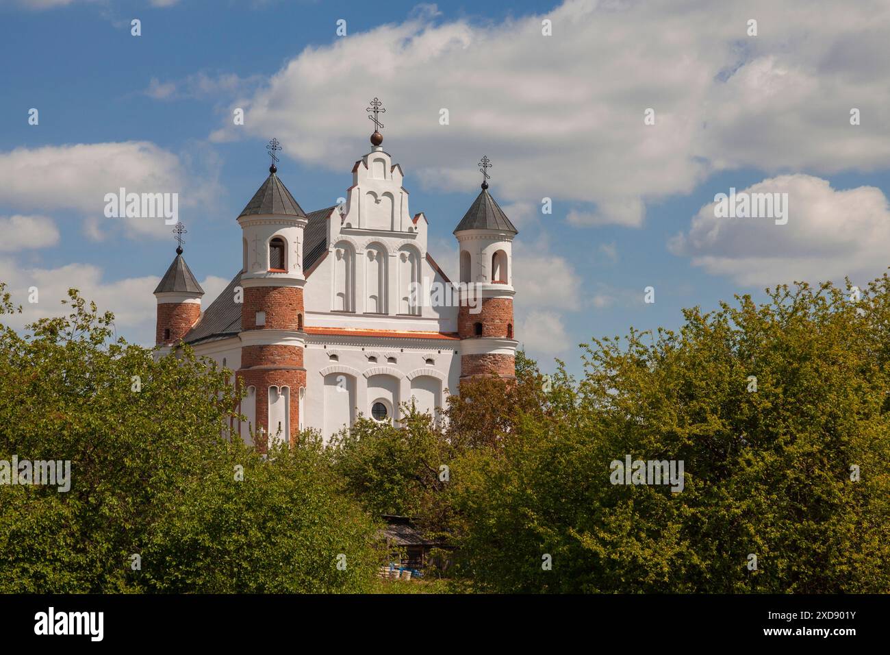 Kirche der Geburt der Jungfrau Maria im Dorf Murovanka, Weißrussland. Stockfoto