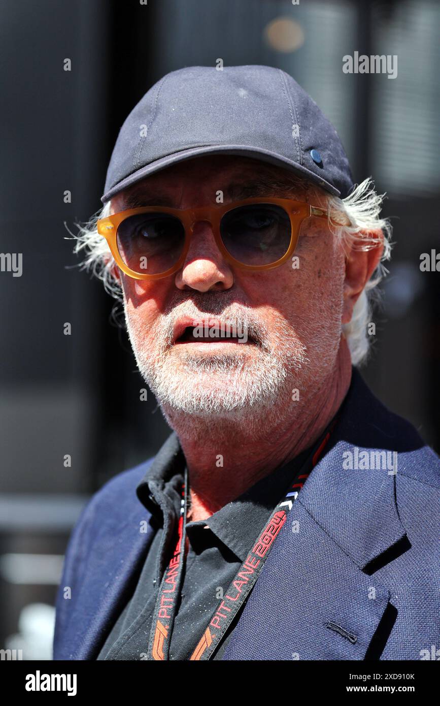 Barcelona, Spanien. Juni 2024. Flavio Briatore (ITA) Alpine F1 Team Executive Advisor. Formel-1-Weltmeisterschaft, Rd 10, großer Preis von Spanien, Freitag, 21. Juni 2024. Barcelona, Spanien. Quelle: James Moy/Alamy Live News Stockfoto