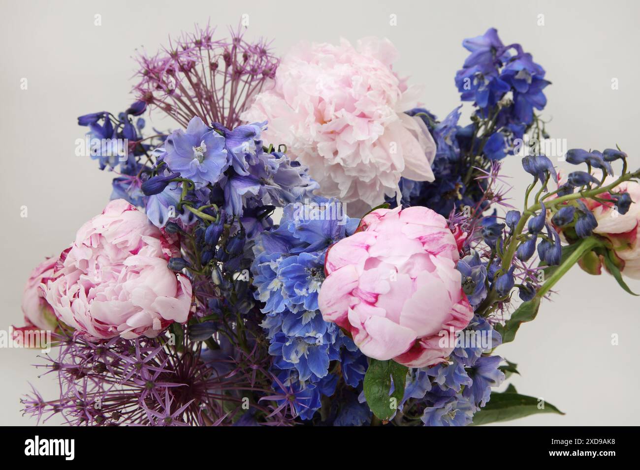 Nahaufnahme eines Blumenstraußes Stockfoto