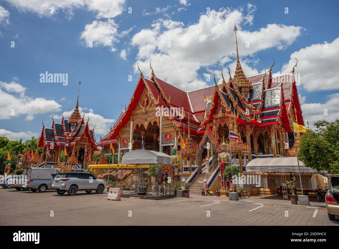 Wat Nang sao Tempel, Samut Sakhon Thailand Stockfoto
