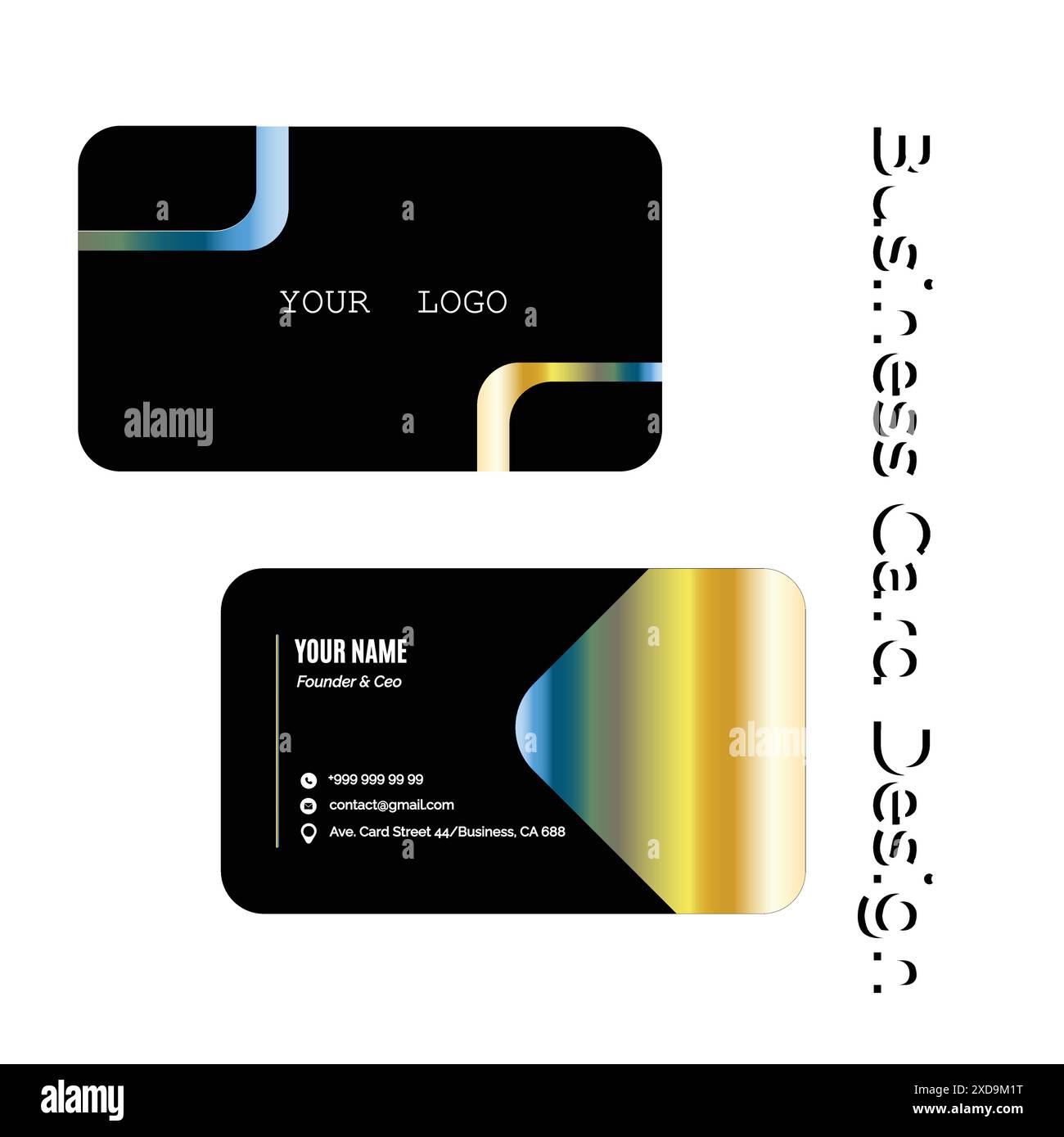 Modernes Vektor-Visitenkartendesign Stock Vektor