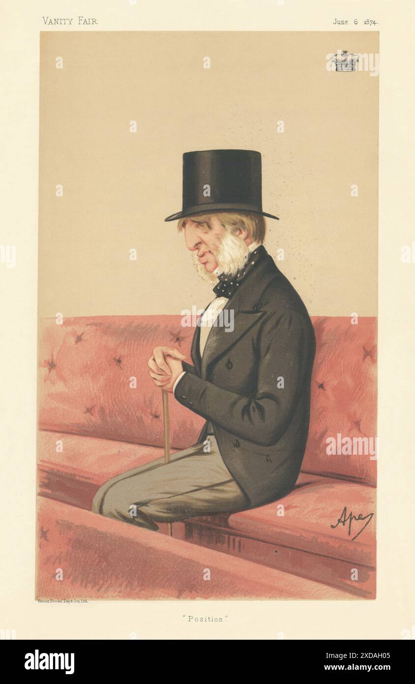 TRICKFILM William Cavendish, 7. Duke of Devonshire, Position 1874 Stockfoto