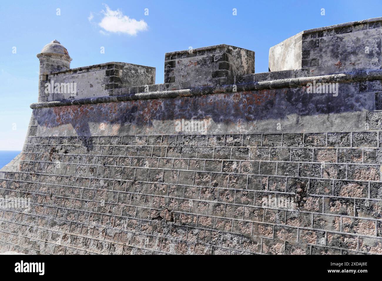 Castillo de San Pedro de la Roca, Castillo del Morro, Schloss San Pedro de la Roca, Festung zur Bewachung der Bucht von Santiago de Cuba, Kuba, Karibik Stockfoto