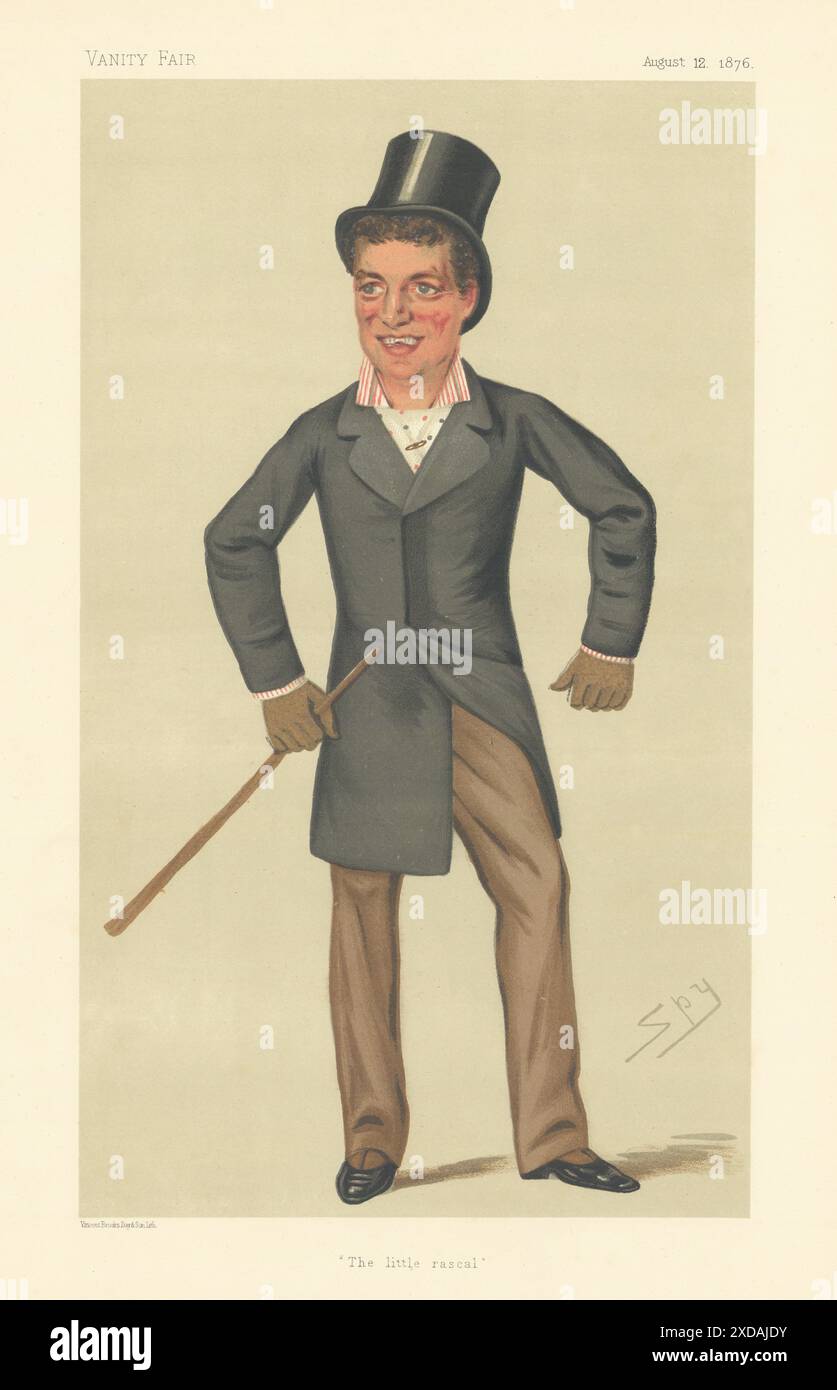 EITELKEIT FAIR SPIONAGE CARTOON Lord Charles Beresford 'der kleine Schurken' Irland 1876 Stockfoto