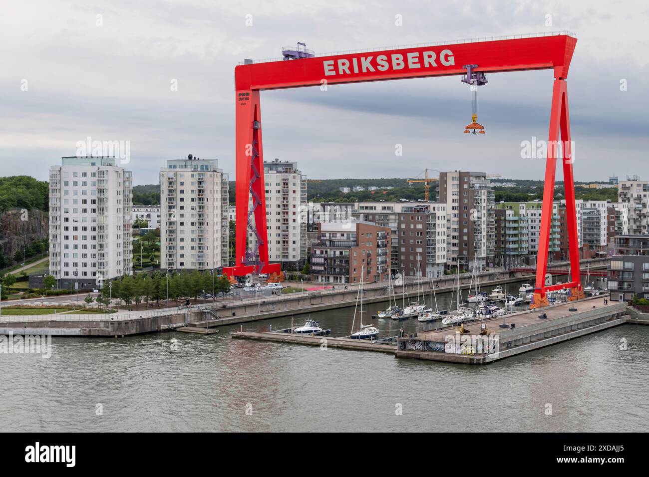 Neuer Eriksberg-Bezirk, ehemalige Werft, Hafen, Göteborg, Schweden Stockfoto