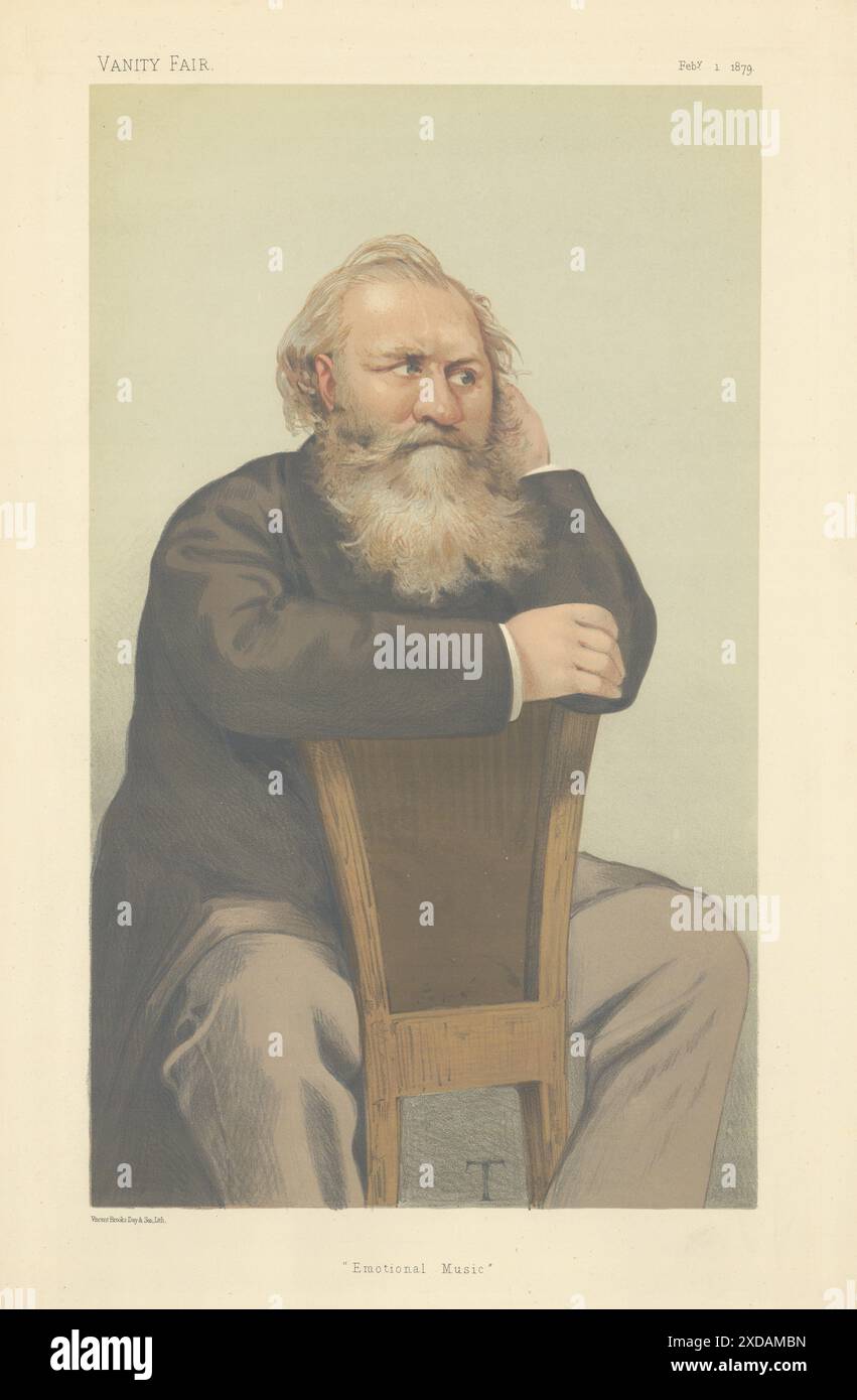 EITELKEIT FAIR SPION CARTOON Charles-François Gounod 'emotionale Musik' Oper 1879 Stockfoto