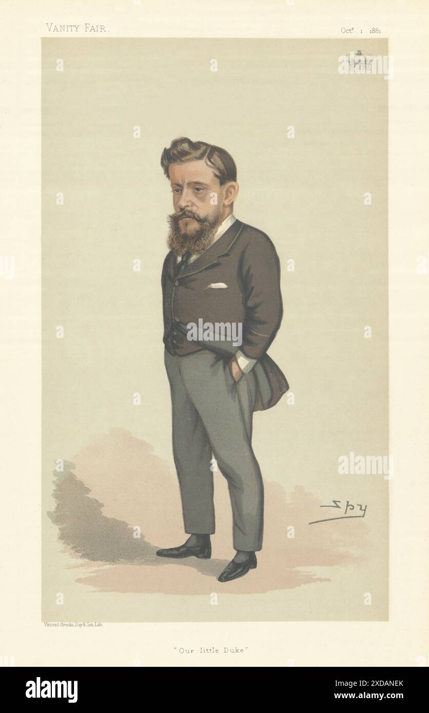EITELITY FAIR SPION CARTOON Henry Fitzalan-Howard, „Our Little Duke“ of Norfolk 1881 Stockfoto